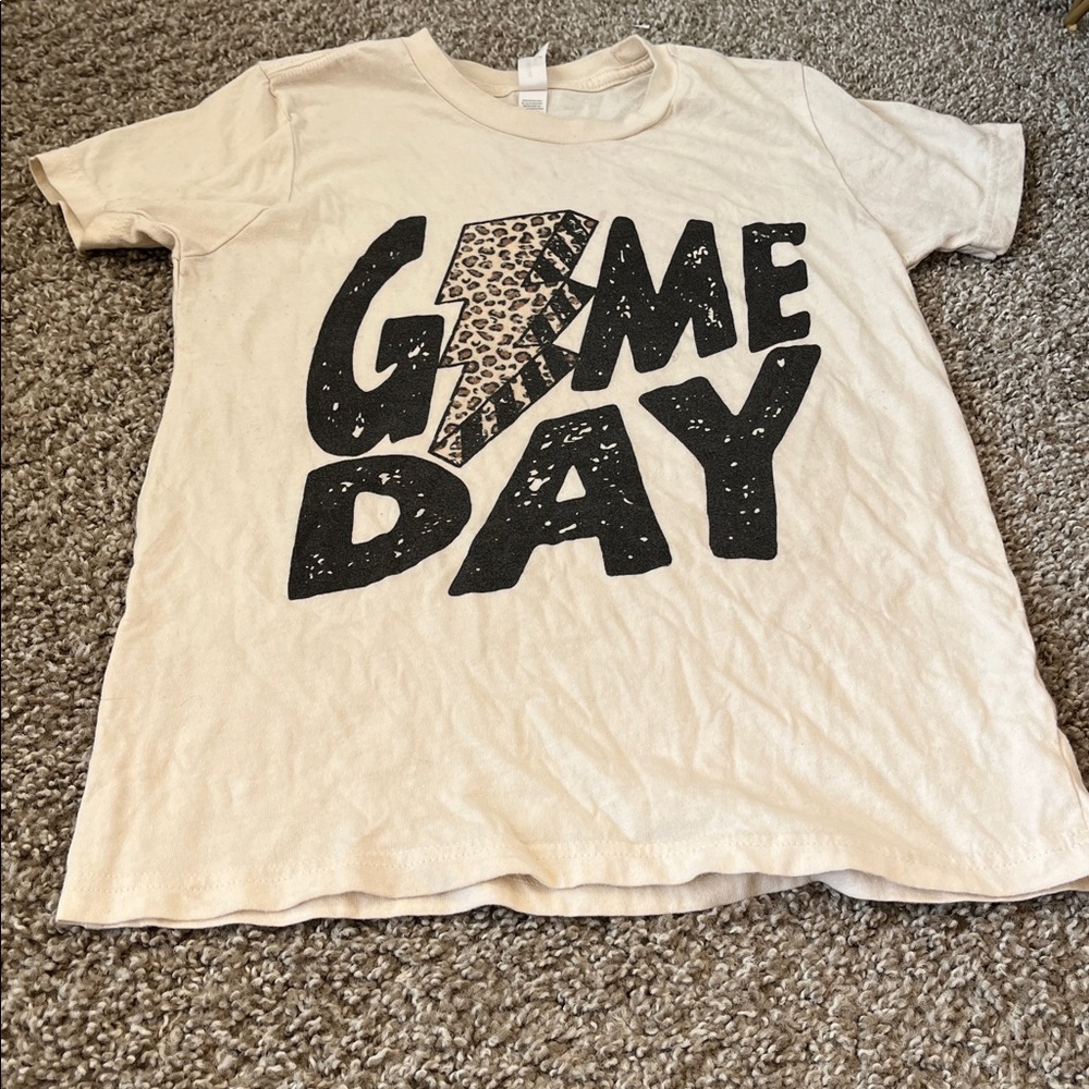 Bella Canvas Cream 'Game Day' Kids Tee
